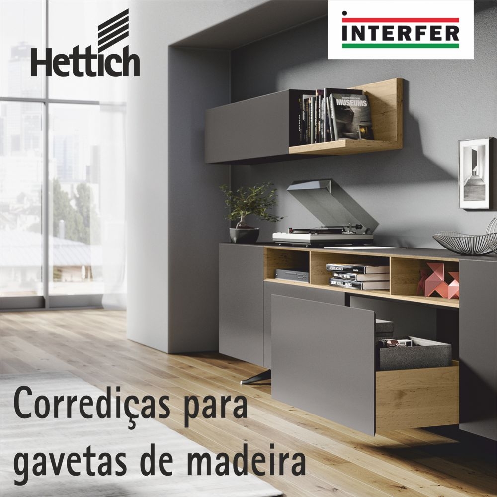 Imagem de Hettich - Corrediças para gavetas de madeira